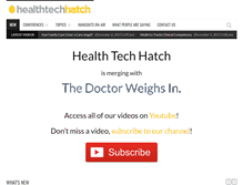 Tablet Screenshot of healthtechhatch.com